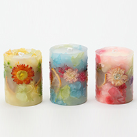 ボタニカルキャンドル(ワックス)色おまかせ