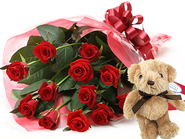 Select Roses and Teddybear