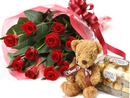 Select Roses & Teddy & Chocolate