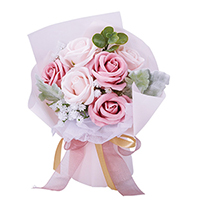 ソープフラワー ブーケ・ピンク